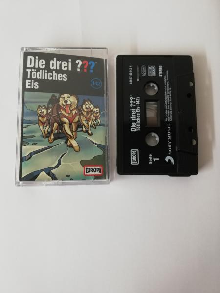Die Drei Fragezeichen Folge 142 Tödliches Eis Schwarz mit Weißen Druck 8869780142 4 Europa