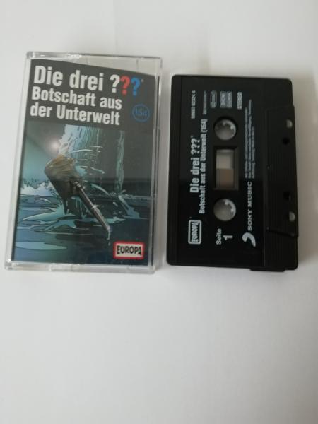 Die Drei Fragezeichen Folge 154 Botschaft aus der Unterwelt Schwarz mit Weißen Druck 8869792324 4 Europa