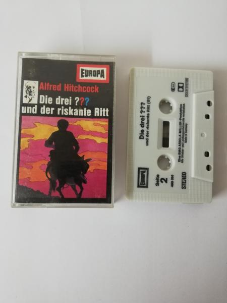 Die Drei Fragezeichen Folge 51 und der riskante Ritt Grau mit Schwarzen Druck 490516-209 Europa