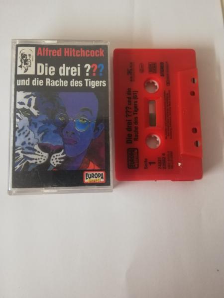 Die Drei Fragezeichen Folge 61 und die Rache des Tigers Rot mit Schwarzen Druck 7432123582 4 PC 209 Europa