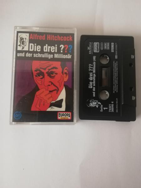 Die Drei Fragezeichen Folge 46 und der schrullige Millionär Schwarz mit Weißen Druck 7432138846 4 Europa