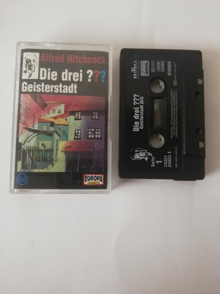 Die Drei Fragezeichen Folge 64 Geisterstadt Schwarz mit Weißen Druck 7432124823 4 Europa