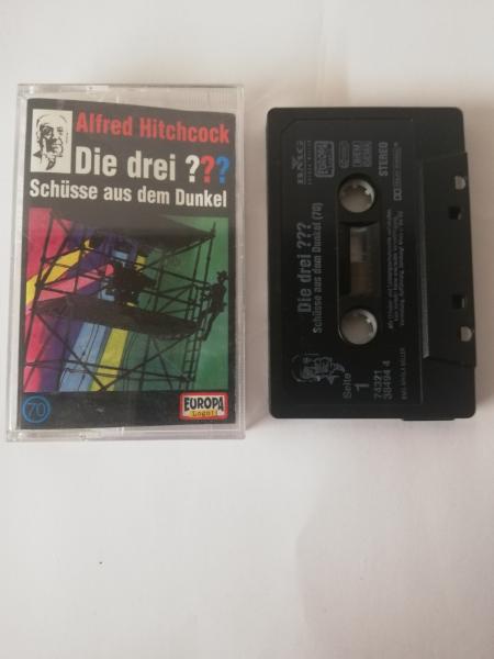 Die Drei Fragezeichen Folge 70 Schüsse aus dem Dunkel Schwarz mit Weißen Druck 7432138494 4 Europa