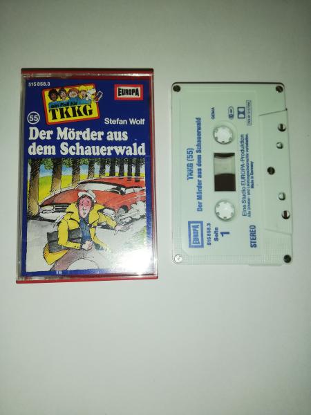 TKKG Folge 55 Der Mörder aus dem Schauerwald 5-fach Silber geschraubt Weiß Blau 515858.3