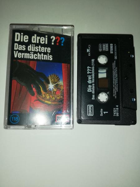 Die Drei Fragezeichen Folge 118 Das düstere Vermächtnis 5-fach Schwarz geschraubt Schwarz 7432199118 4