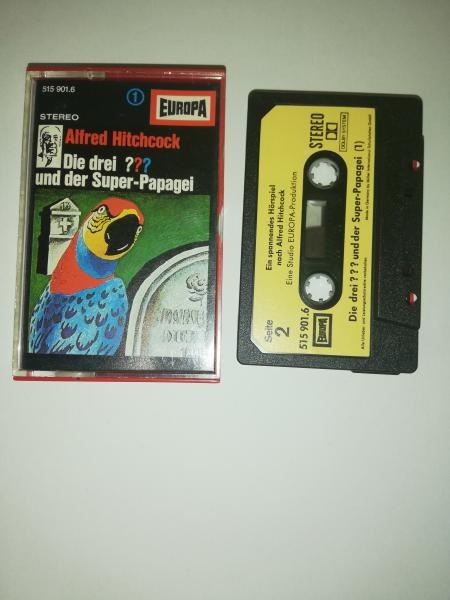 Die Drei Fragezeichen Folge 1 und der Super-Papagei Schwarz mit Gelben Aufkleber 515901.6 Europa