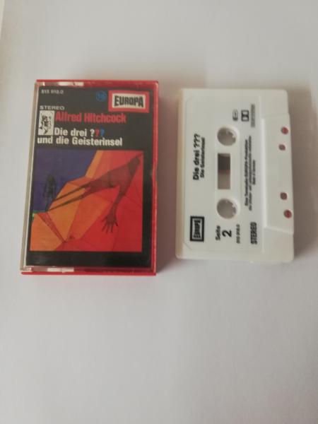 Die Drei Fragezeichen Folge 18 und die Geisterinsel Weiß mit Schwarzen Druck 515918.0 Europa