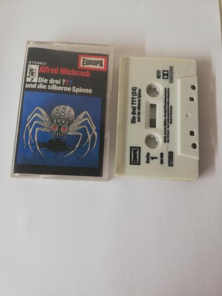 Die Drei Fragezeichen Folge 24 und die silberne Spinne Grau mit Schwarzen Druck 490696-209 Europa