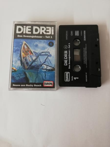 Die Dr3i Folge 1 Das Seeungeheuer Schwarz mit Weißen Druck Teil 1 8287689101 4/1 Europa