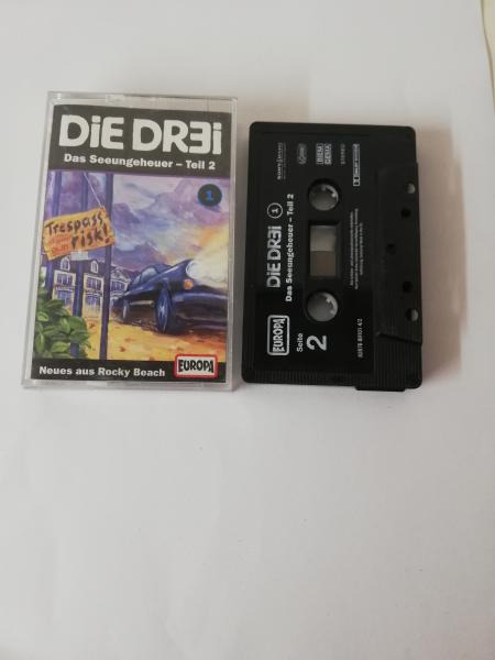 Die Dr3i Folge 1 Das Seeungeheuer Schwarz mit Weißen Druck Teil 2 8287689101 4/2 Europa