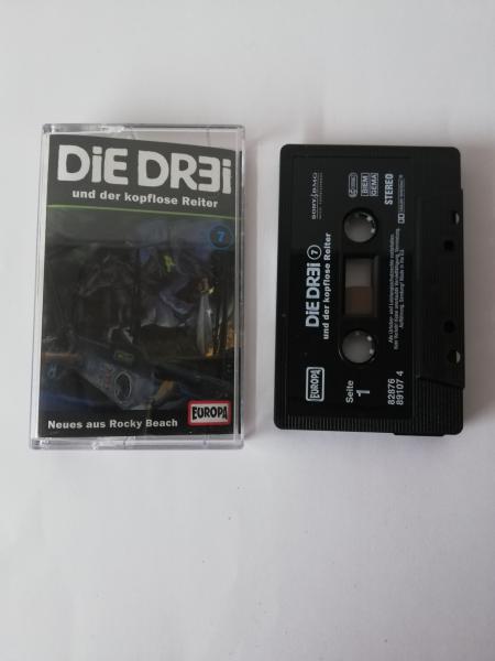 Die Dr3i Folge 7 und der kopflose Reiter Schwarz mit Weißen Druck 8287689107 4 Europa