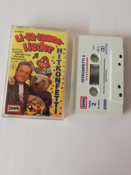 Li-La-Laune-Lieder Folge 5 Hitkonfetti Weiß mit Rot Blauen Druck 514505.8 Europa