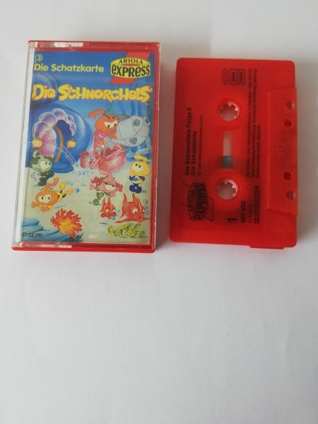 Die Schnorchels Folge 3 Die Schatzkarte Rot mit Schwarzen Druck 497670-215 Ariola Express