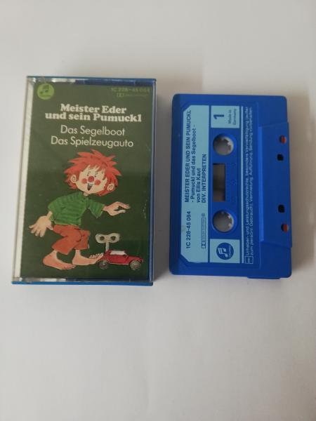 Pumuckl Das Segelboot/Das Spielzeugauto Blau mit Blauen Aufkleber 1C228-45084 EMI Electrola Columbia