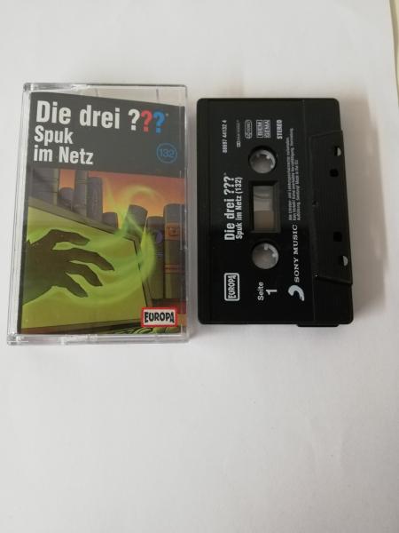 Die Drei Fragezeichen Folge 132 Spuk im Netz Schwarz mit Weißen Druck 8869744132 4 Europa