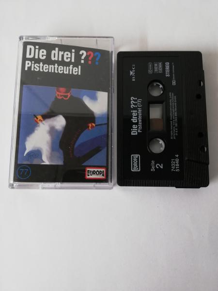 Die Drei Fragezeichen Folge 77 Pistenteufel Schwarz mit Weißen Druck 7432151840 4 Europa (Schriftzug Logo fehlt)