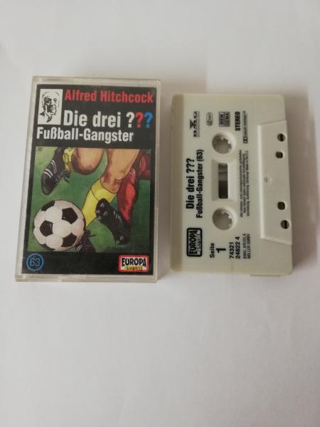 Die Drei Fragezeichen Folge 63 Fußball-Gangster Grau mit Schwarzen Druck 7432124822 4 PC 209 Europa