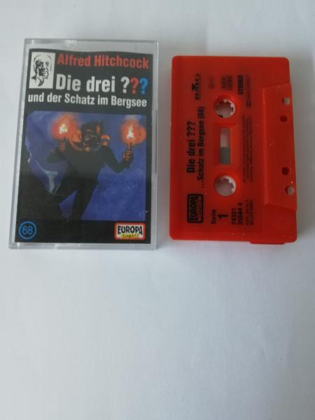 Die Drei Fragezeichen Folge 68 und der Schatz im Bergsee Rot mit Schwarzen Druck 7432135584 4 PC 209 Europa
