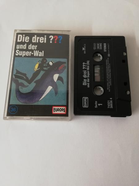 Die Drei Fragezeichen Folge 36 und der Super-Wal Schwarz 7432138836 4 (Schriftzug Logo fehlt) Europa
