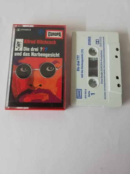 Die Drei Fragezeichen Folge 31 und das Narbengesicht Weiß Blau 515931.8 Europa