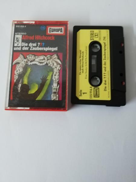 Die Drei Fragezeichen Folge 16 und der Zauberspiegel 4-fach Silber geschraubt Schwarz mit Gelben Aufkleber 515916.4 Europa