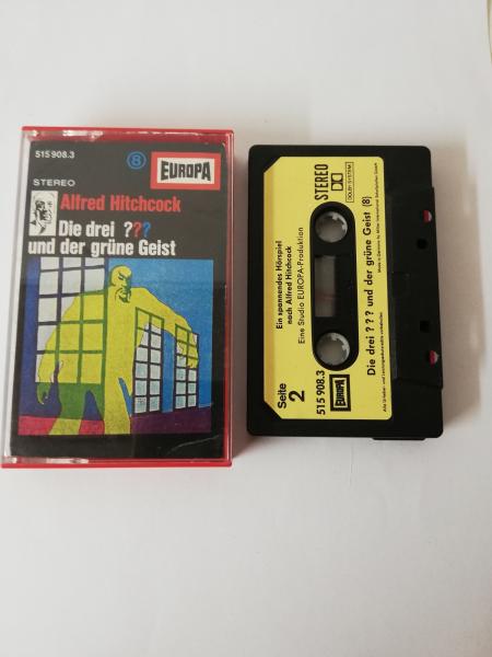 Die Drei Fragezeichen Folge 8 und der grüne Geist Schwarz mit gelben Aufkleber 515908.3 Europa