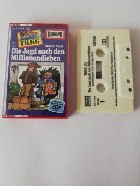 TKKG Folge 1 Die Millionendiebe Weiß mit Schwarzen Druck  515718.8 Europa