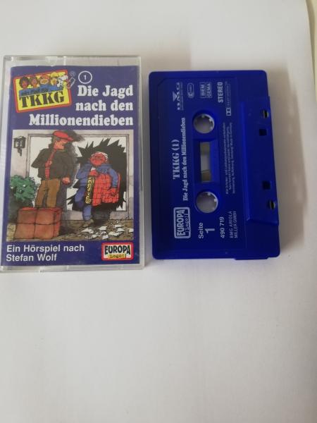 TKKG Folge 1 Die Jagd nach den Millionendieben Matt Blau mit Weißen Druck 7432198959 4 Europa
