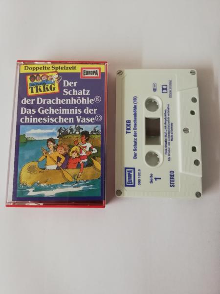 TKKG Folge Doppelfolge 19/20 Der Schatz in der Drachenhöhle/Das Geheimnis der chinesischen Vase 5-fach Silber Geschraubt Weiß Blau 515736.6 Europa