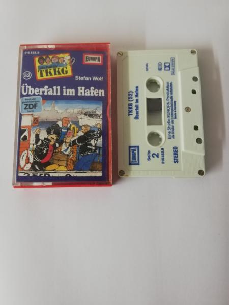 TKKG Folge 52 Überfall im Hafen 5-fach Silber geschraubt Weiß Blau 515855.9 Europa