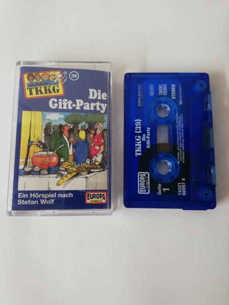 TKKG Folge 39 Die Gift-Party Blau mit Weißen Druck 8869742327 4/3 Europa
