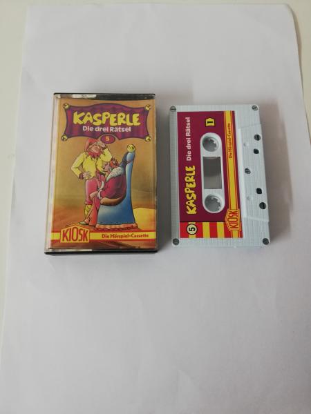 Kasperle Folge 5 Die drei Rätsel 5-fach Silber geschraubt Weiß mit Lila Aufkleber 4.27575 CD Kiosk