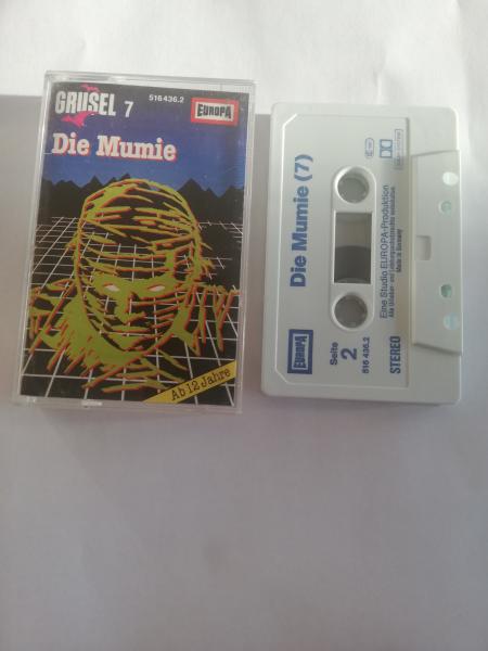 Europa Grusel Folge 7 Die Mumie Weiß mit Blauen Druck 516436.2