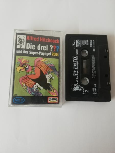 Die Drei Fragezeichen und der Superpapagei 2004 MC2 Schwarz mit Weißen Druck 8287662438 4/2 Europa