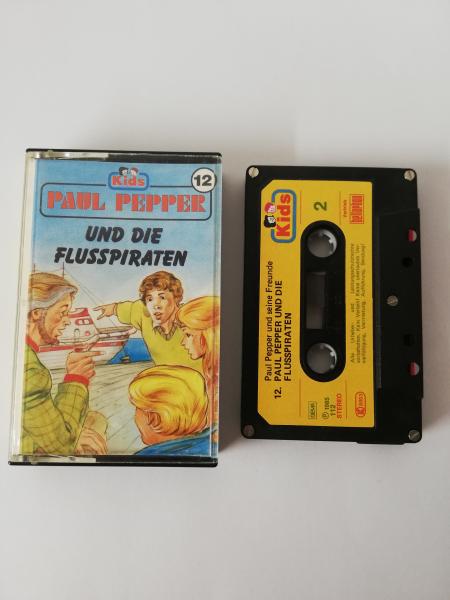 Paul Pepper Folge 12 und die Flusspiraten 5-fach Silber geschraubt Schwarz mit Gelben Aufkleber 112