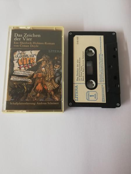 Das Zeichen der Vier 4-fach Silber geschraubt Schwarz mit Weißen Aufkleber 065422 Litera