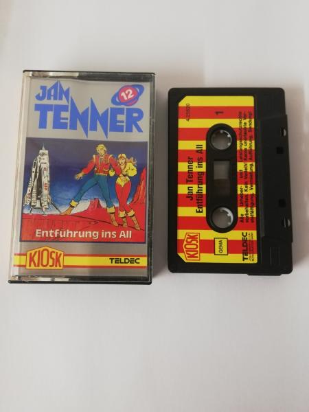 Jan Tenner Folge 12 Entführung ins All Schwarz mit Rot-Gelben Aufkleber 4.25620 Kiosk Teldec