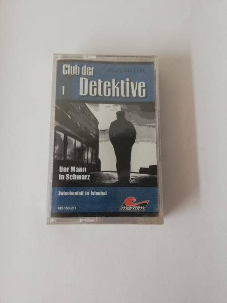Club der Detektive 1 Der Mann in Schwarz Schwarz mit Weißen Druck 495153-211 Maritim Originalverpackt