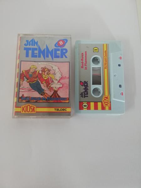 Jan Tenner Folge 8 Red-Rock in Flammen Weiß mit Silbernen Aufkleber 4.25616 CD Kiosk Teldec