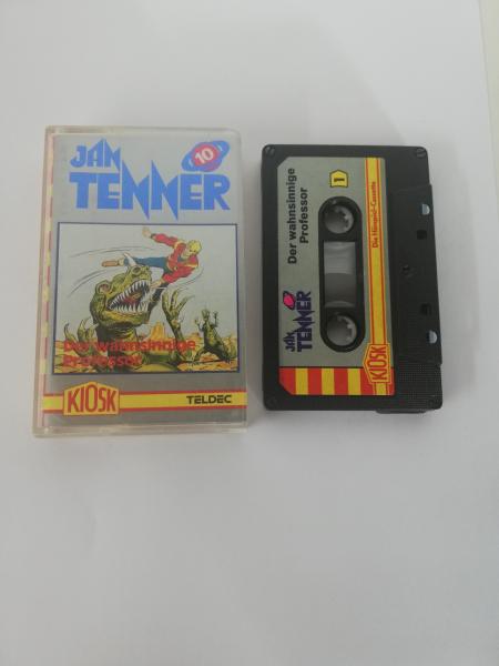 Jan Tenner Folge 10 Der wahnsinnige Professor 4-fach Schwarz geschraubt Schwarz mit Grauen Aufkleber 4.25618 CD Kiosk Teldec