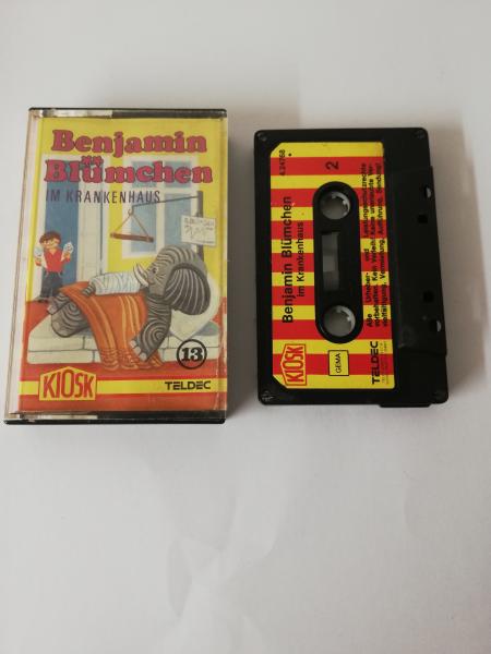 Benjamin Blümchen Folge 13 im Krankenhaus 4-fach Schwarz geschraubt Schwarz mit Rot Gelben Aufkleber 4.24768 CD Kiosk Teldec