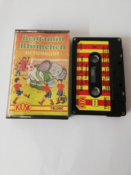 Benjamin Blümchen Folge 19 als Fußballstar 4-fach Silber geschraubt Rot Gelb 4.25290 CD Kiosk Teldec
