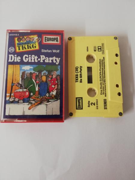 TKKG Folge 39 Die Gift-Party Blau 4-fach Silber geschraubt Gelb 515818.4 Europa