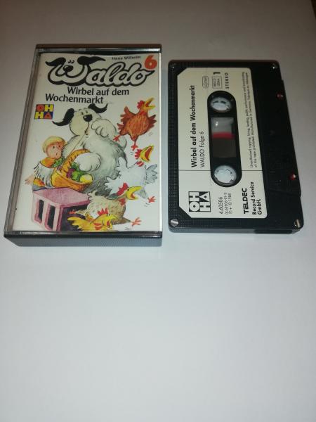 Waldo Folge 6 Wirbel auf dem Wochenmarkt 4-fach Silber geschraubt Schwarz mit Weißen Aufkleber 4.60506 CD OHHA