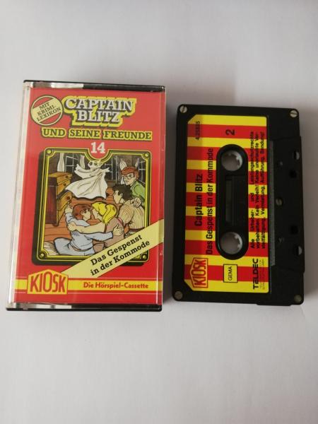 Captain Blitz Folge 14 Das Gespenst in der Kommode 5-fach Silber geschraubt Schwarz mit Rot Gelben Aufkleber 4.25835 CD