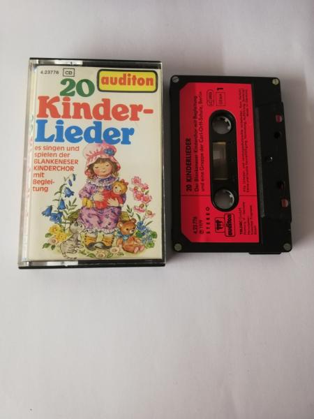 20 Kinderlieder 4-fach Silber geschraubt Schwarz mit Roten Aufkleber 4.23776 CD Auditon
