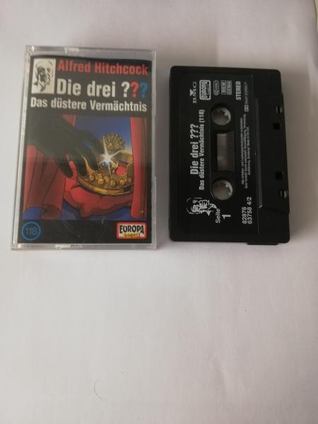 Die Drei Fragezeichen Folge 118 Das düstere Vermächtnis Schwarz mit Weißen Druck 8287663758 4/2 Europa