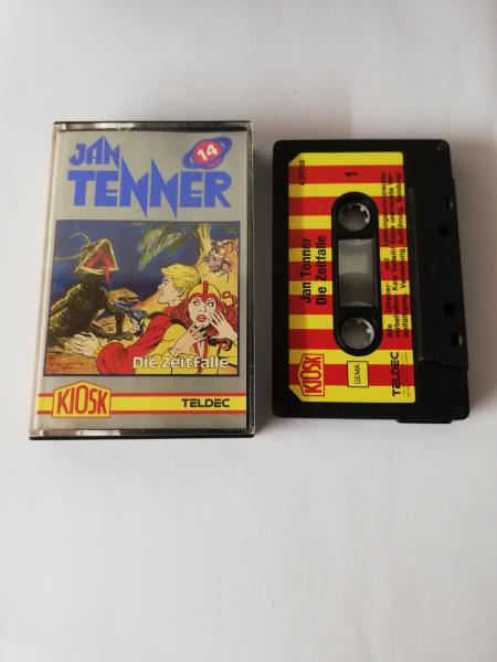 Jan Tenner Folge 14 Die Zeitfalle 4-fach Schwarz geschraubt Schwarz mit Rot Gelben Aufkleber 4.25708 CD Kiosk Teldec