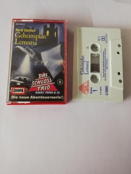Das Schlosstrio Folge 8 Geheimplan Lemuria Weiß mit Rot Blauen Druck 514408.6 Europa