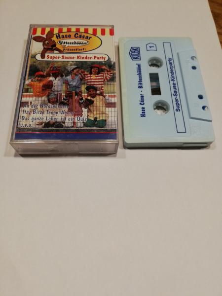 Hase Cäsar Bitteschööön! Super-Sause-Kinder-Party Weiß mit Blauen Druck 4.27356 Kiosk